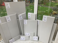 Top Quality Light Grey High Gloss Slab kitchen cupboard doors and drawer fronts.