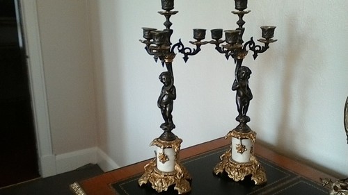 Antique french gilded - pair, of
