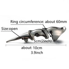 Dragon Punk Rock Rings Metal Armour Knuckle Joint Full Finger Ring Activity Ring