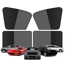 1/2/4x Magnetic Car Sun Shade UV Protection Car Curtain Side Window Mesh Film!!