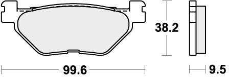 Sbs brake pads rear for - brake,