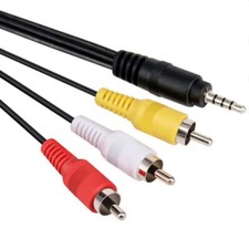 3.5mm to 3RCA AV Cable For
