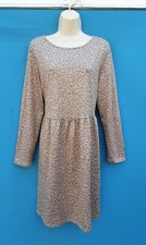 TUNIC DRESS,SMOCK,BEIGE ANIMAL