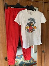Zara sleepwear t-shirt and pj bottoms, Angry Bird logo age 11/12 size 152 cm