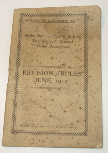 Revision rules 1917 - revision, –