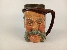 Vintage Large Toby Jug Sir John Falstaff E.P.N.S Rim Lancaster Sandland Ltd