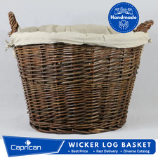Handmade large rustic wicker - rustic,