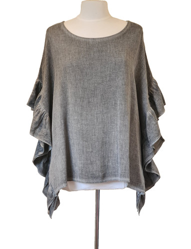Italian washed linen top - washed,