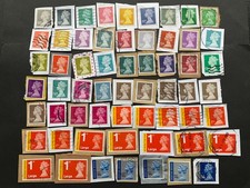 GB STAMPS 59 DIFFERENT QUEEN ELIZABETH High Value SECURITY MACHIN DEFINITIVES