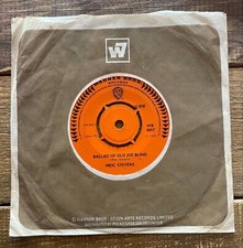 Meic Stevens - Ballad Of Old Joe Blind. UK 1970 Folk  7" Single. Warner Bros.