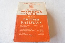 Sept 1945 Original Bradshaws Railway Guide Timetable Handbook 