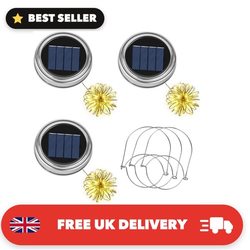 Pack solar mason jar lids - solar,