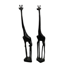 Vintage African Hand‑Carved