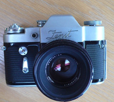 Zenith 3m Camera + Helios 44- 2/58mm  Preset Lens and case NICE WORKING