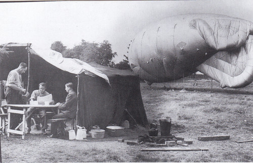 Wartime barrage balloon - wartime,