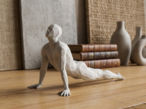 Yoga man sculpture - yoga, figurine