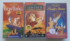 3x Disney VHS Videocassettes -