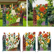 Garden Trellis Wrought Iron Guardrail Home Decor for Balcony Patio Backdrop
