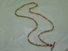 9ct Gold Hollow 17" Figaro