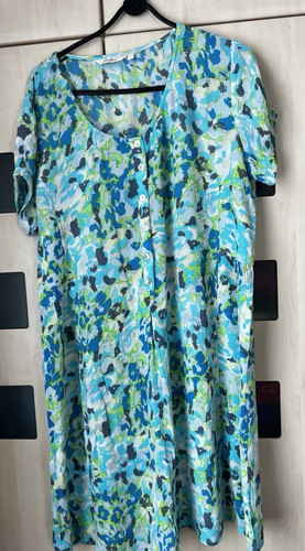 Adini blue green print short - green,