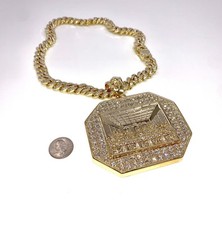 18K Gold Last Supper CZ