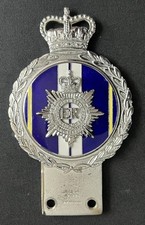 MILITARY JR GAUNT ROYAL ARMY SERVICE CORPS VINTAGE ENAMEL CAR BADGE BAR EMBLEM