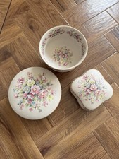 Vintage Floral Ceramic Trinket