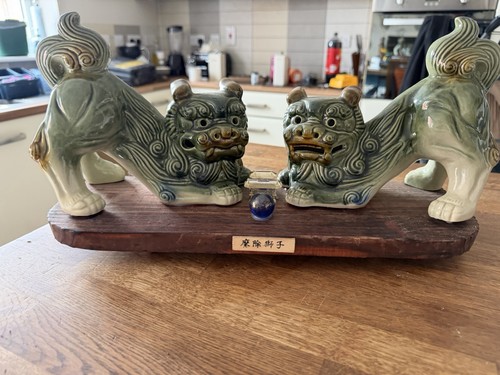 Pair chinese foo dogs guardian - pair,