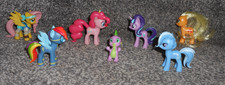 My Little Pony Egmont magazine figures Fluttershy Rainbow Dash Pinkie Pie Clown