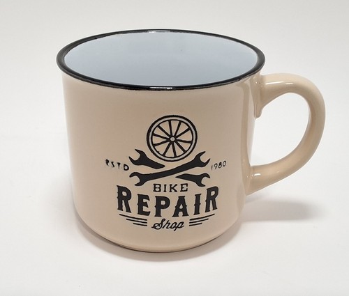 Coffee mug bike repair - coffee,
