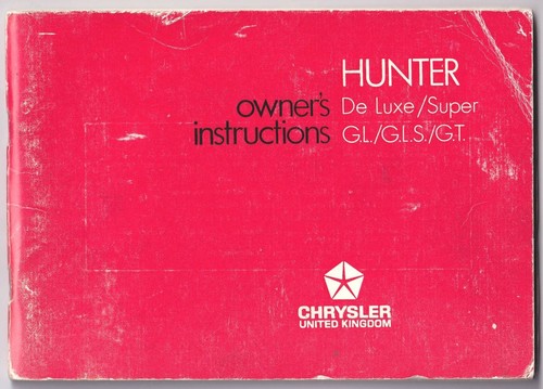 Chrysler hunter owner - chrysler,
