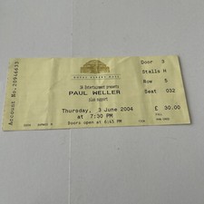 Paul Weller Concert Ticket
