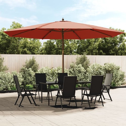 Garden parasol with wooden - parasol,