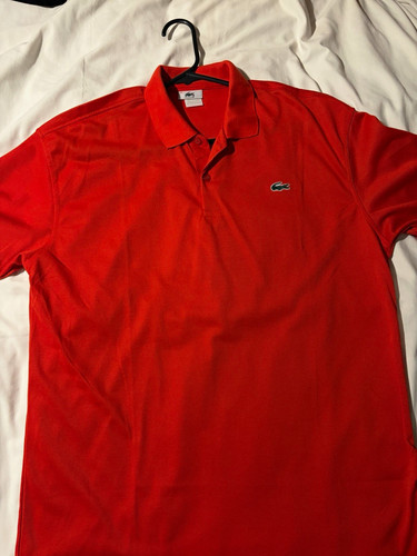 Lacoste men red - solid, knit