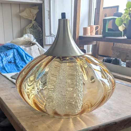 Mid century amber textured - mid,