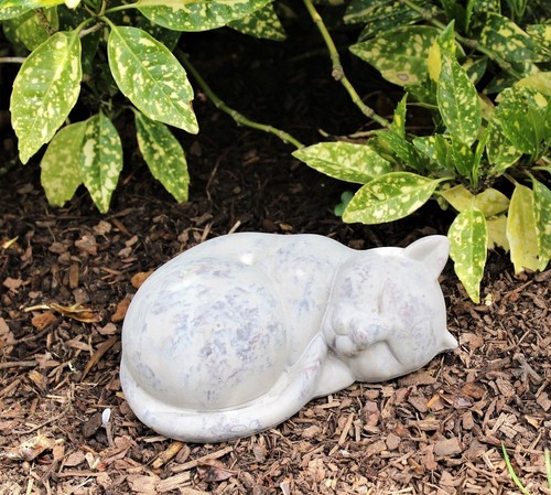 Garden ornament cat terracotta - cat,
