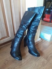 Gabor Long Black Leather