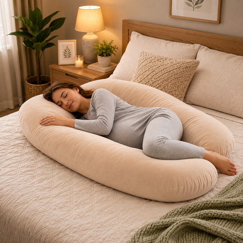Shaped pregnancy pillow - shaped,