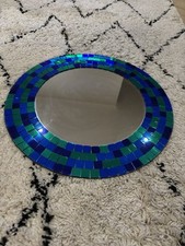 IKEA Tranby Vintage Wall Mirror 50cm Round Mosaic Mirror