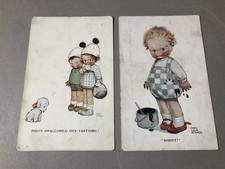 MABEL LUCIE ATTWELL vintage pair of original postcards