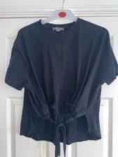 Primark Black Tie Up T-shirt