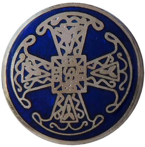 Canterbury cross small blue - small,