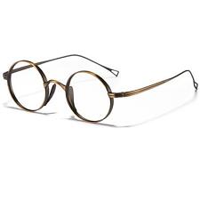 Round Vintage Titanium Eyeglasses Frames Mens Womens Classic Retro Spectacles w