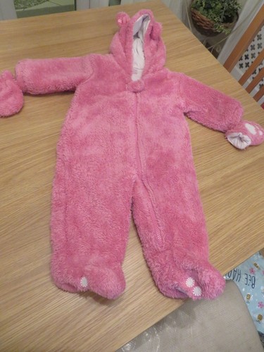 Next baby pink snowsuit - next,