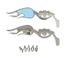 Skull Head Mirror Pair -