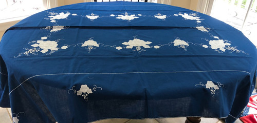 Navy blue with - navy, appliqued
