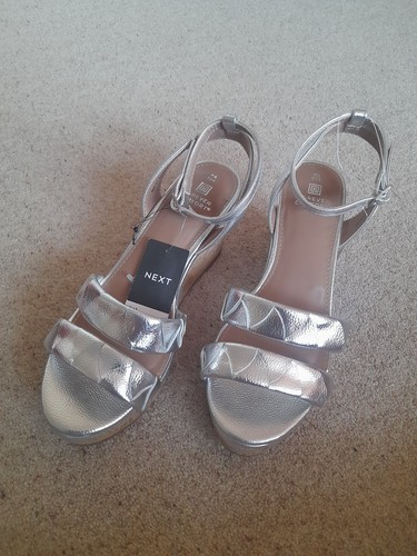 Next silver wedge - peep, toe