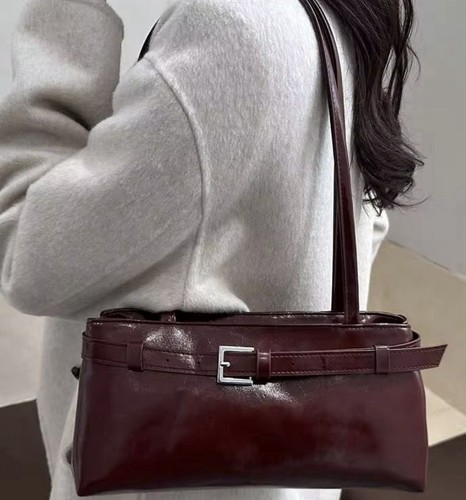 New burgundy shoulder - shoulder, bag