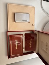 ST Dupont Ligne 1BR Large Silver Plated, Clean With Box And Documents, Untested