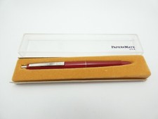 Vintage Papermate Profile Red Ballpoint Pen, CT, Needs Ink, Box   *MINT*